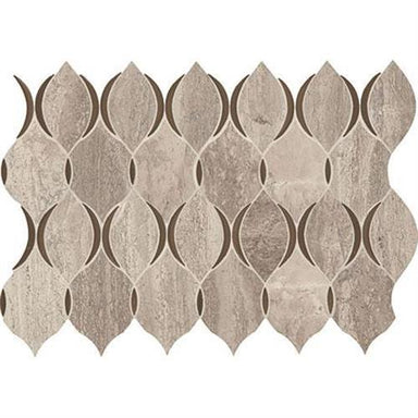 Predella in Reverent Taupe Blend Mosaic (Modern Lantern) Mosaic (Modern Lantern) - 11x7 Tile