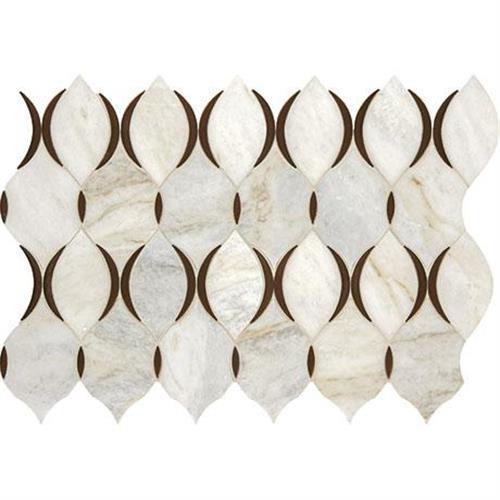 Predella in Lumen White Blend Mosaic (Modern Lantern) - 11x7 Tile