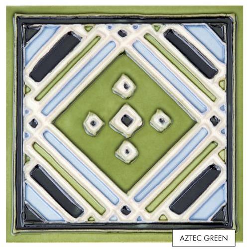 Deco Tile in Aztec Green