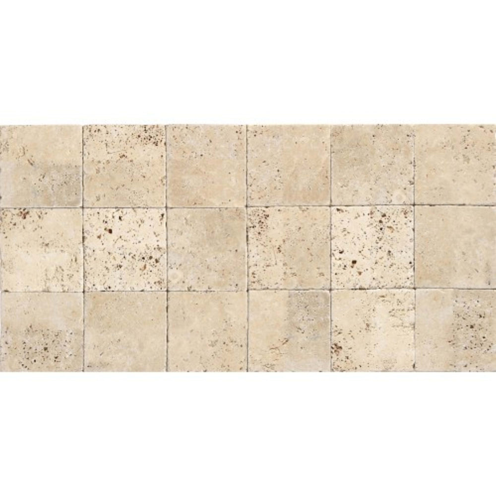 Travertine Collection in Ivory Classico 6x6 Natural Stone