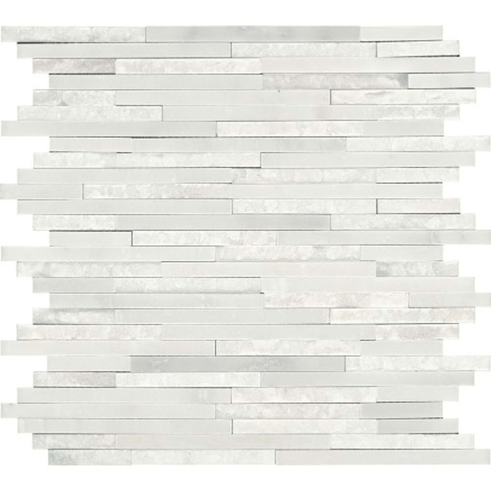 Marble Collection in First Snow Elegance 11.5 X12 Random Natural Stone