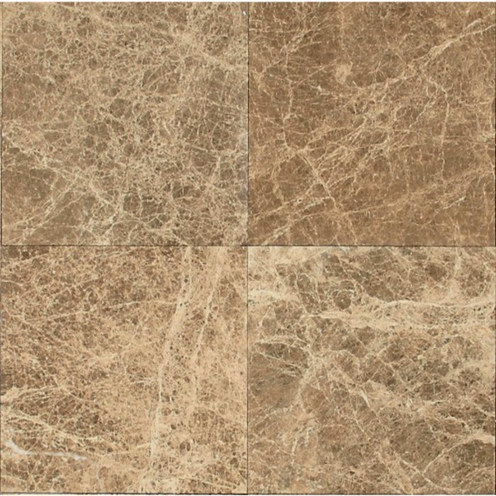 Marble Collection in Emperador Light Classico 18x18 Polished Natural Stone