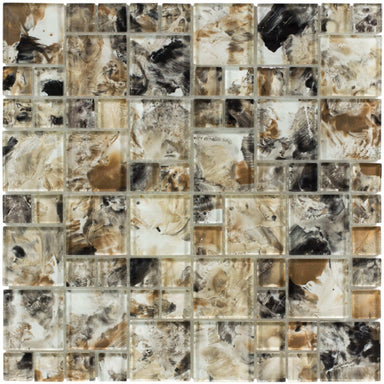 Splash in Island Dunes Glass Tile
