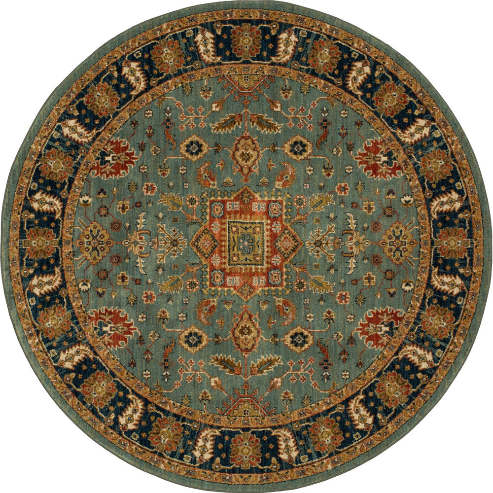 Deir Aquamarine in Aquamarine Area Rugs