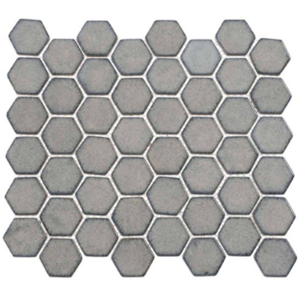Greenwich Collection Hex in Downtown Fervor (Hex) Glass Tile