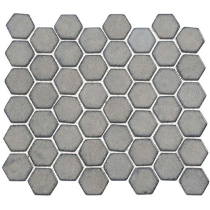 Greenwich Collection Hex in Downtown Fervor (Hex) Glass Tile