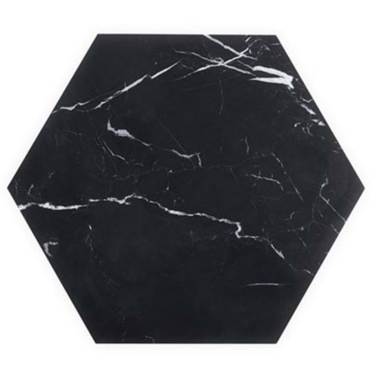 Nero Marquina in Nero Marquina 10'' Hexagon Honed