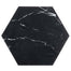 Nero Marquina in Nero Marquina 10'' Hexagon Honed Natural Stone