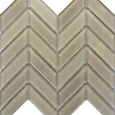 Edge in Morning Fog Glass Tile