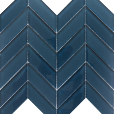 Edge in Navy Glass Tile