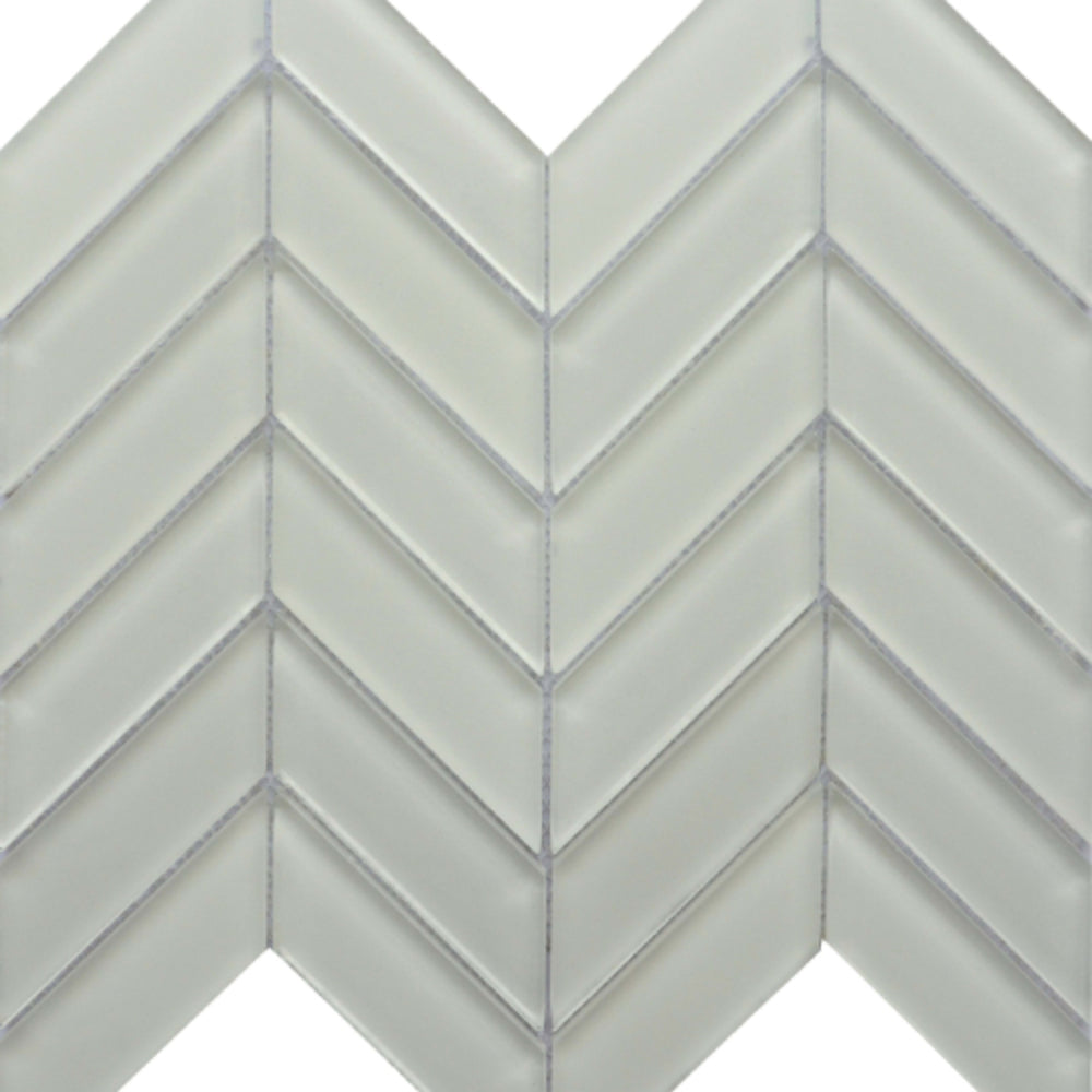 Edge in White Glass Tile