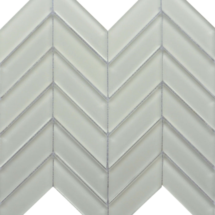 Edge in White Glass Tile