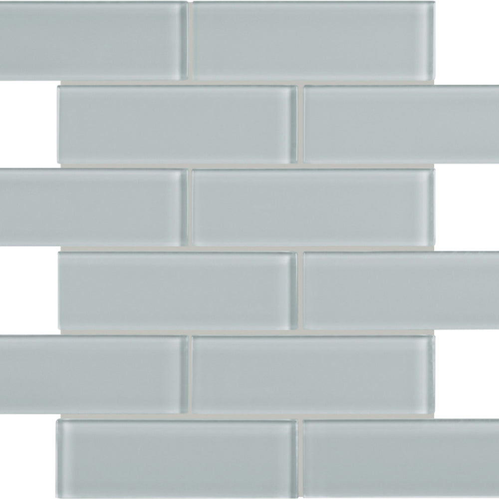 Element in Cloud Brick Mosaic 2x6 Glass Tile