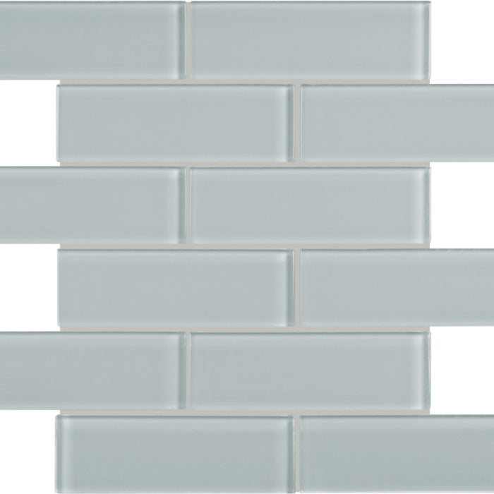 Element in Cloud Brick Mosaic 2x6 Glass Tile
