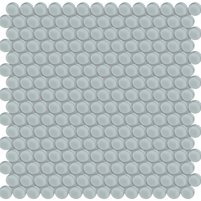 Element in Cloud Penny Round Mosaic Glass Tile