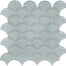 Element in Cloud Scallop Mosaic Glass Tile