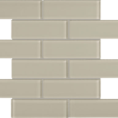 Element in Earth Brick Mosaic 2x6 Glass Tile