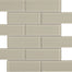Element in Earth Brick Mosaic 2x6 Glass Tile