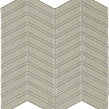 Element in Earth Chevron Mosaic Glass Tile