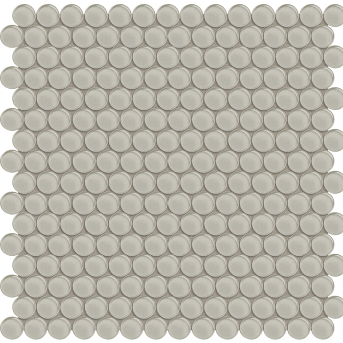 Element in Earth Penny Round Mosaic Glass Tile
