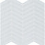 Element in Ice Chevron Mosaic Glass Tile