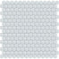 Element in Ice Penny Round Mosaic Glass Tile