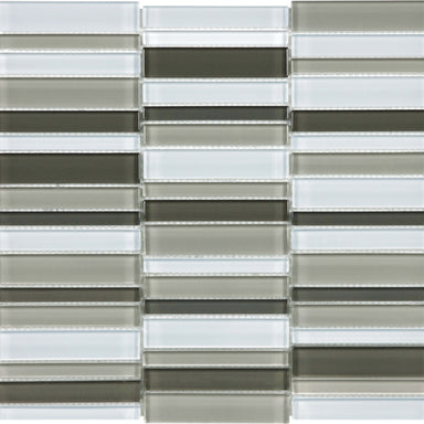 Element in Mineral Blend Stacked Glass Tile