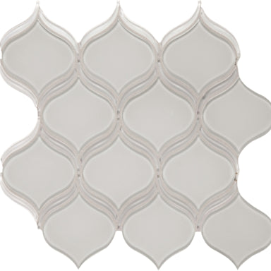Element in Mist Arabesque Mosaic Glass Tile