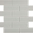 Element in Mist Brick Mosaic 2x6 Glass Tile