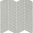 Element in Mist Chevron Mosaic Glass Tile
