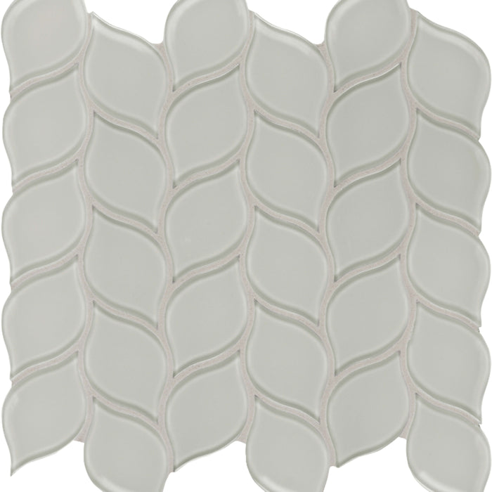 Element in Mist Petal Mosaic Glass Tile