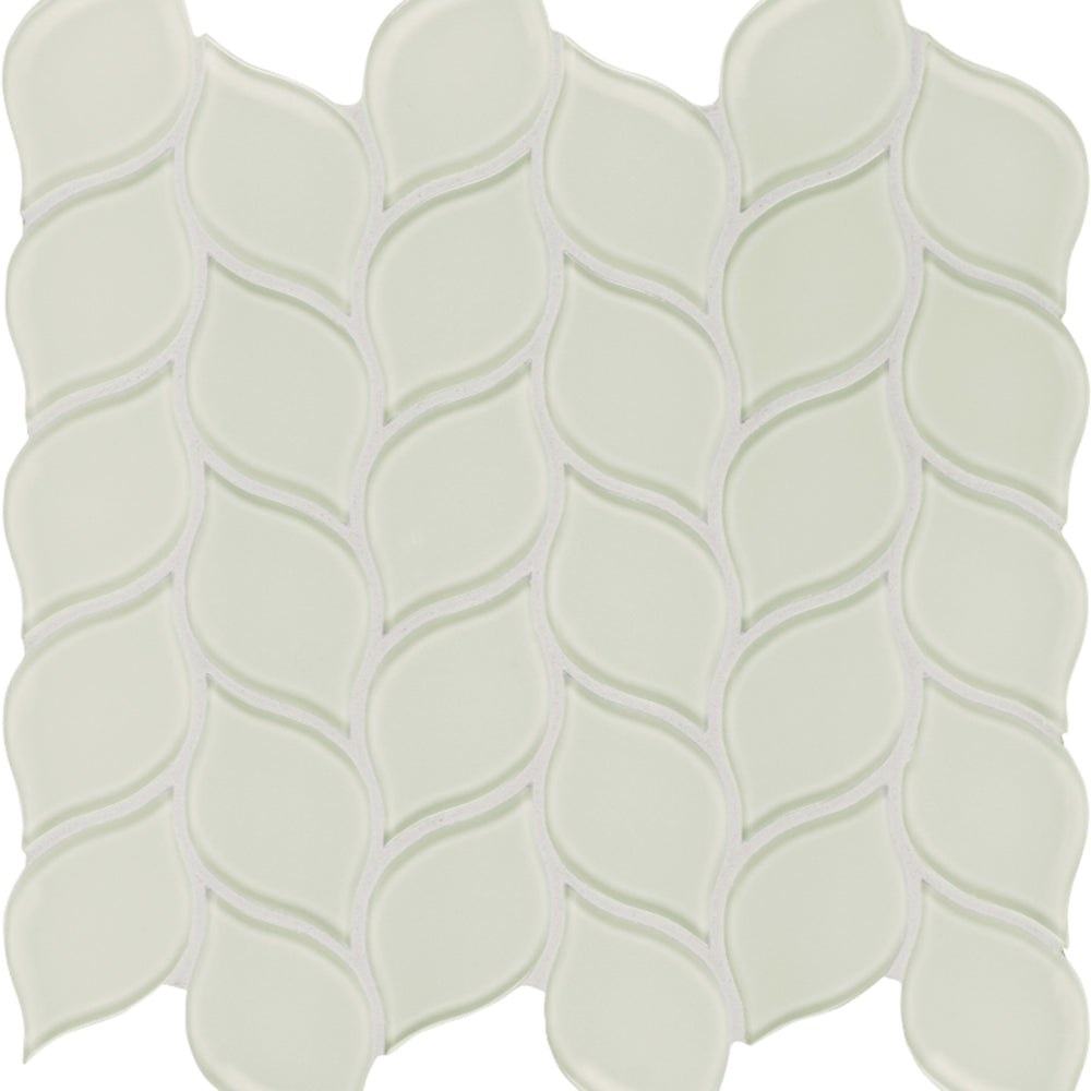 Element in Sand Petal Mosaic Glass Tile