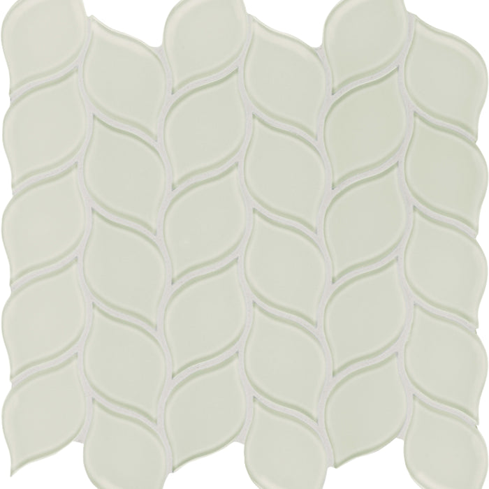 Element in Sand Petal Mosaic Glass Tile