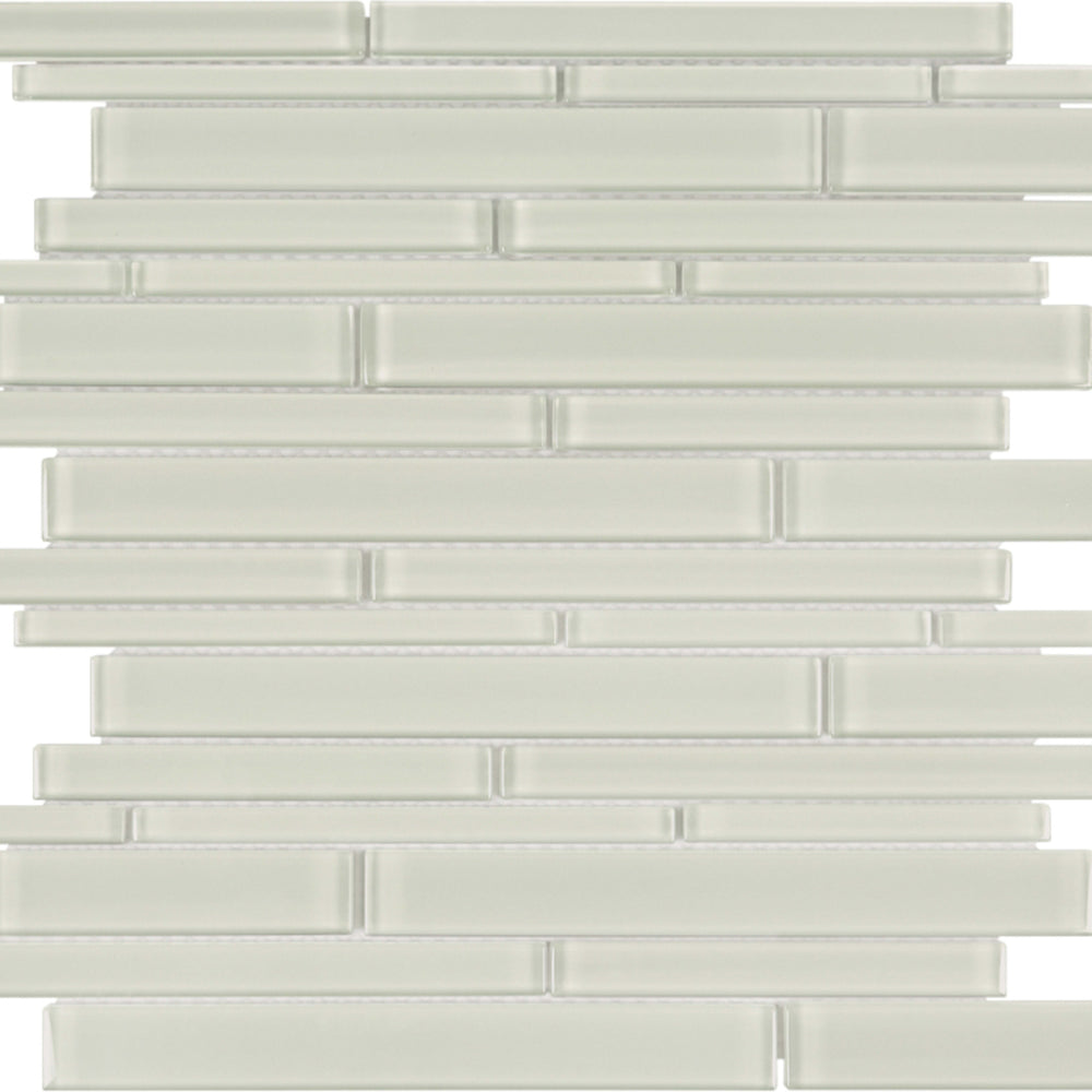 Element in Sand Random Strip Mosaic Glass Tile