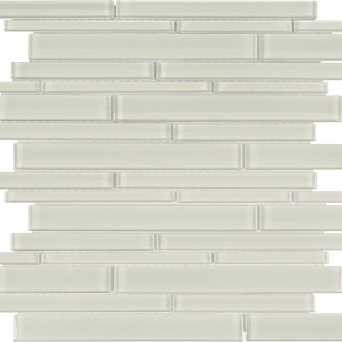 Element in Sand Random Strip Mosaic Glass Tile
