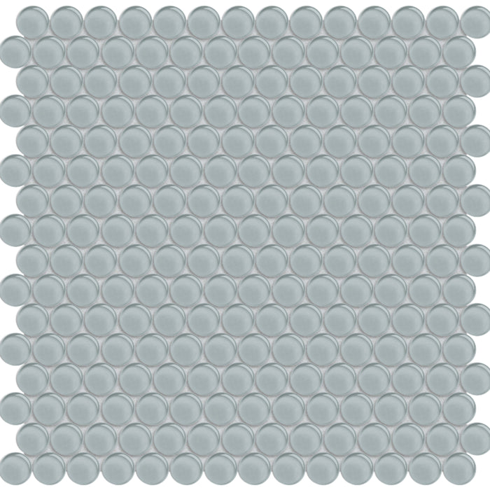 Element in Shadow Penny Round Mosaic Glass Tile