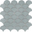 Element in Shadow Scallop Mosaic Glass Tile