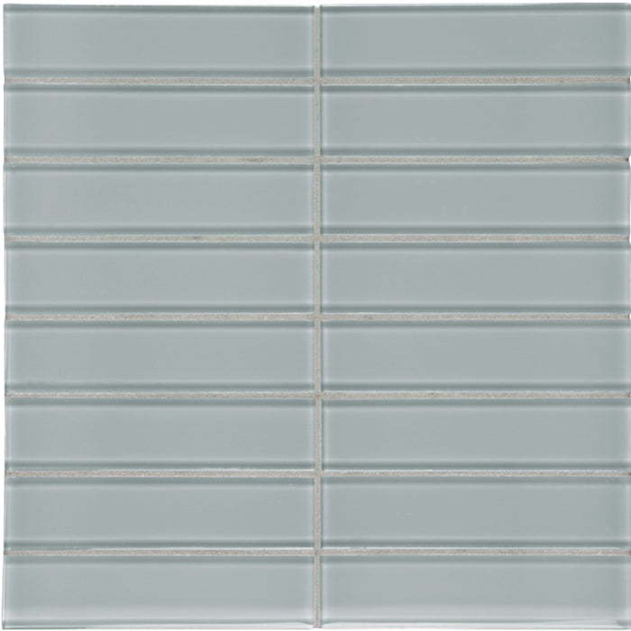 Element in Shadow Stacked Mosaic 1.5x6 Glass Tile