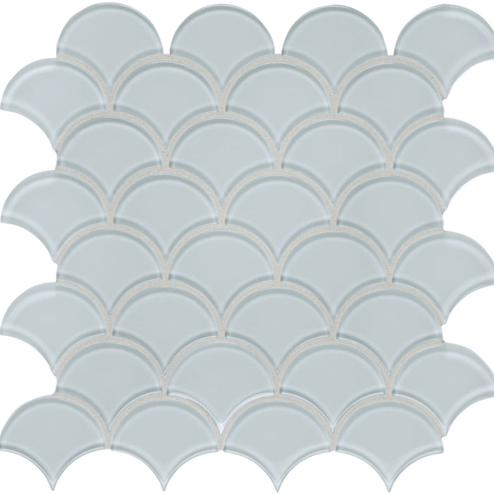 Element in Skylight Scallop Mosaic Glass Tile