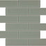 Element in Smoke Brick Mosaic 2x6 Glass Tile