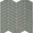 Element in Smoke Chevron Mosaic Glass Tile