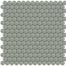 Element in Smoke Penny Round Mosaic Glass Tile