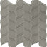 Element in Smoke Petal Mosaic Glass Tile