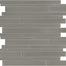 Element in Smoke Random Strip Mosaic Glass Tile
