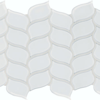 Element - Glass Petal in Ice - Glass Petal Tile