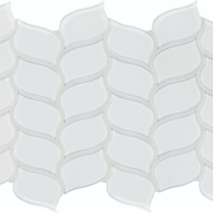 Element - Glass Petal in Ice - Glass Petal Tile