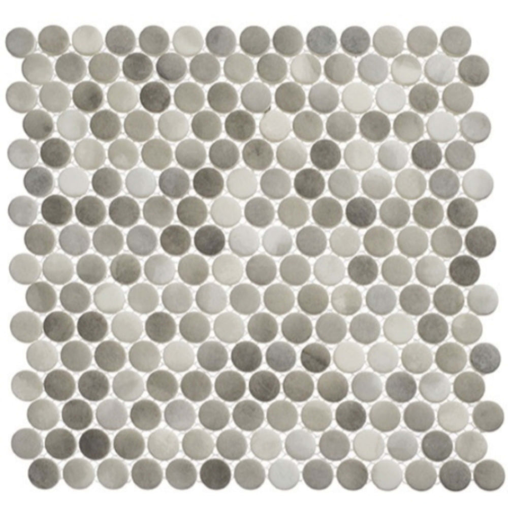 Polka Dots Collection in Enlightened Sky Glass Tile
