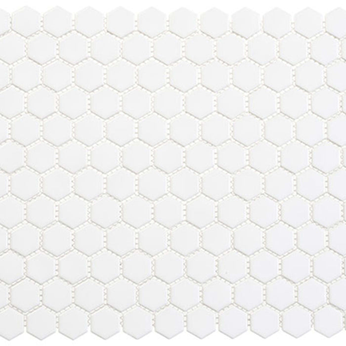 Freedom Avenue Collection - 3/4" Hex in United Dove Glass Tile