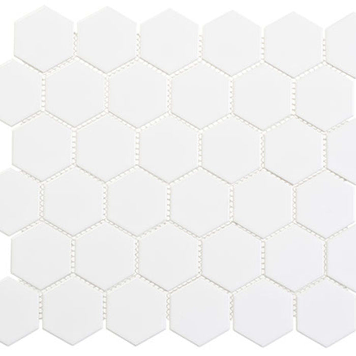 Freedom Avenue Collection - 2" Hex in United Dove Glass Tile
