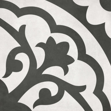 Form in Monochrome Lotus Deco Tile